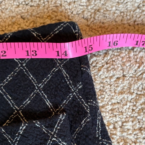 LOFT Black and Gray A-Line Skirt - Picture 5 of 9